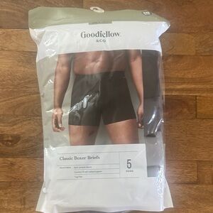 Goodfellow & Co Black Boxer Briefs - 5 Pack 2XB 46/48